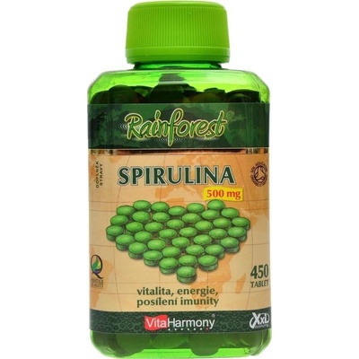 VitaHarmony Spirulina 500 mg 100% organický produkt XXL economy 450 tabliet