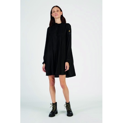 La Martina Woman Dress L/s Viscose Satin čierna