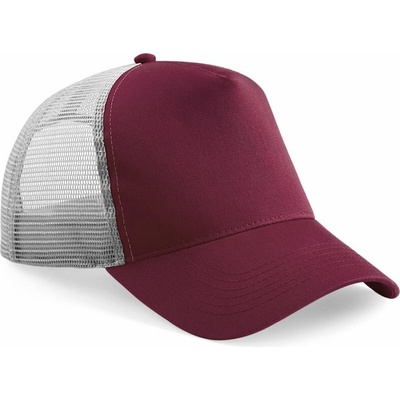 Beechfield B640 5 panelová Trucker 53.064 burgundy/light grey