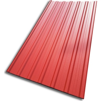 Blachotrapez T18 Plus 0,5 x 1173 x 1500 mm Pladur Wrinkle MAT TK červenohnedá 1 ks