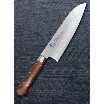 Sakai Takayuki 33 Damascus Sugihara Santoku japonský kuchařský nůž Desert Ironwood 18 cm