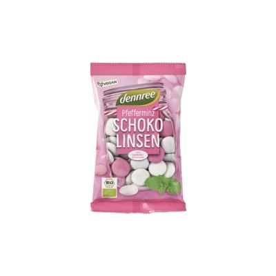 Dennree Čokoládové čočky s mátou 100 g