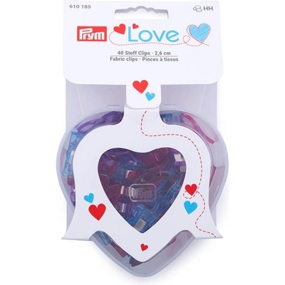 Svorky na textil 2,6 cm - box PRYM LOVE