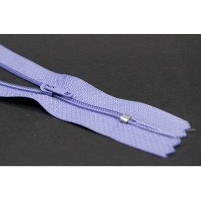 Nedeliteľný jemný plastový špirálový zips (veľkosť číslo 3) rôzne farby - dĺžka 12 cm - 60 cm 16 cm Lila