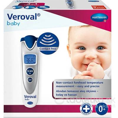 Veroval Baby Bezdotykový infračervený digitálny červený