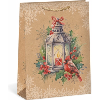 ARGUS Darčeková papierová taška (23.3 x 31.3 cm) - Vianočný lampáš 08540094