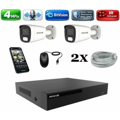 Amiko IP 2 kamerový set 4Mpix Tube 1401K2