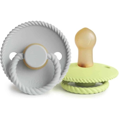 Frigg Rope kaučuk cumlík Green tea/powder blue dvojbalenie