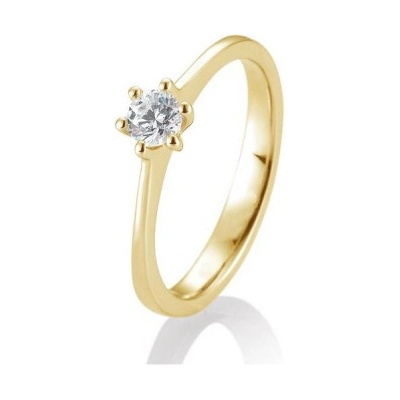 Sofia Diamonds prsteň zo žltého zlata s diamantom BE41 84831 Y