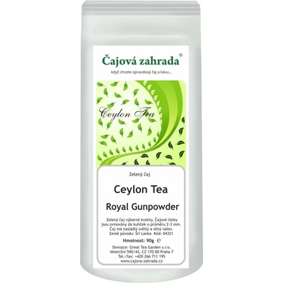 Čajová zahrada Ceylon Royal Gunpowder zelený čaj 90 g