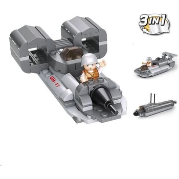 Sluban B0537F Tryskový čln 3v1