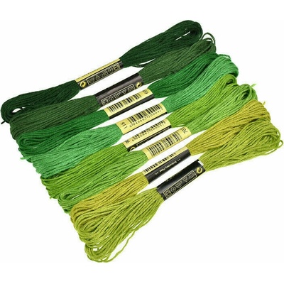 Alma TH013-C6 Green 8 m Vyšívacia priadza