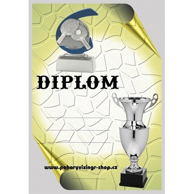 VIZINGR Stolní tenis diplom A4 č.23