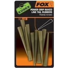 Fox Fishing Edges Power Grip Naked Line Tail Rubbers veľ.7 Trans Khaki