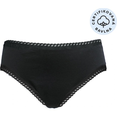 Anaé by Ecodis Menstruační kalhotky Panty na silnou menstruaci černé z certifikované biobavlny