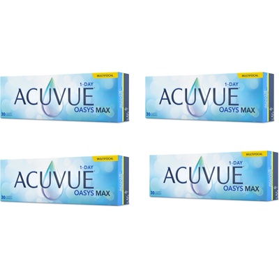 Johnson & Johnson Acuvue Oasys Max 1-Day Multifocal 30 šošoviek výhodné balenie 4 krabiček