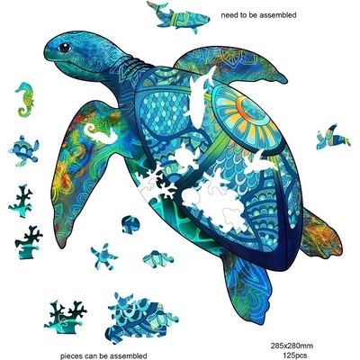 Wooden Dřevěné Mořská želva Rainbow Sea Turtle 125 dílků