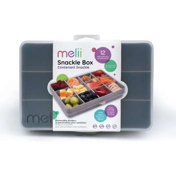 Melii Snackle Box кутийка за закуска Grey 1368ml