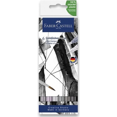Faber-Castell 164522 Goldfaber Aqua Dual Marker 6 ks Shades of grey