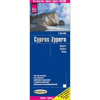 mapa Cyprus Kypr 1:150 t voděodolná