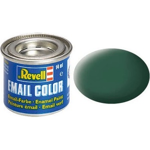 Revell Емайлна боя, Revell, Email Color, Тъмно зелено мат, 14 мл (R32139)