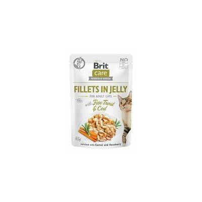 Brit Care Cat Fillets in Jelly with Trout&Cod 85g