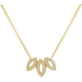 Image 1 of SAVICKI Колие с листо Savicki: злато, диаманти