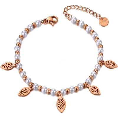 Victoria Filippi Stainless Steel perlový Dora Gold chirurgická ocel perla NRB20091-1/40 Zlatá