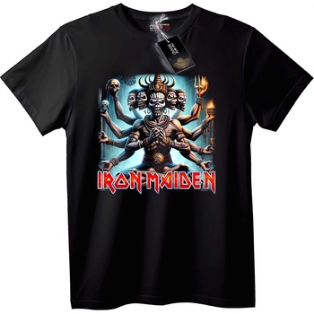 NOONEBRAND Тениска Iron Maiden Многорък Череп - 2XL, White