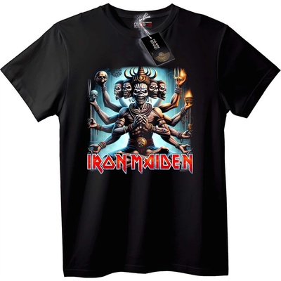 NOONEBRAND Тениска Iron Maiden Многорък Череп - 2XL, White