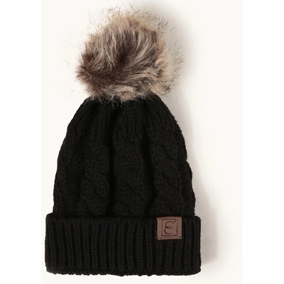 dětská pletená čepice černá