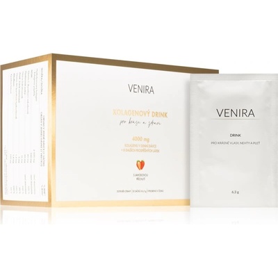 Venira Kolagénové drinky Kolagenové drinky prášok na prípravu nápoja Strawberry 30 x 6,3 g
