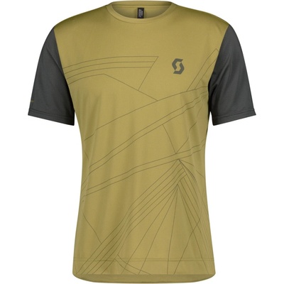 Scott Shirt mens Trail Flow SS Mud green/Dark Grey