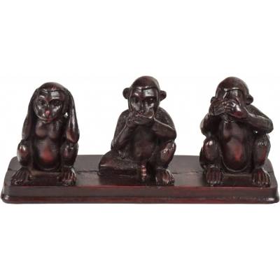 Sanu Babu Tři moudré opice, 14x5x7cm