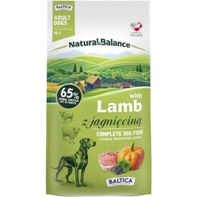 Baltica Natural & Balance Jehněčí Medium & Large 3 kg
