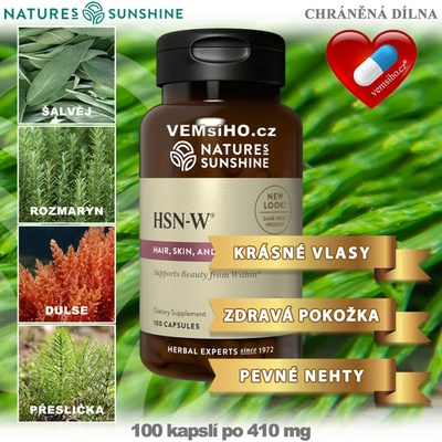 Nature’s Sunshine HSN|W Hair Skin Nails Woman 100 kapslí po 410 mg