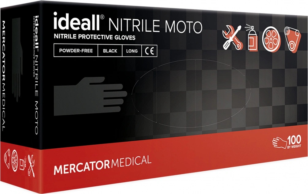 Nitrilové Rukavice Ideall Nitrile Moto Xl Nitrilové Rukavice