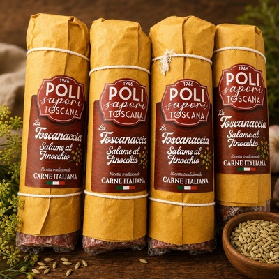 Poli sapori toscana vepřový salám toskánský s fenyklem 400 g