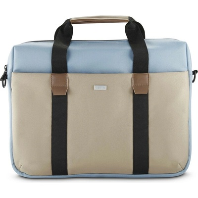 Hama Silvan, taška na notebook, pre 34-36 cm (13,3-14,1), recyklovaný polyester, béžová/bledomodrá 222060