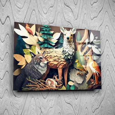 Art gift Стъклено АРТ пано - Живописна дива природа