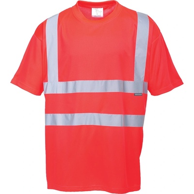 Portwest HI-VIS S478 Reflexné funkčné tričko HV červená XXL