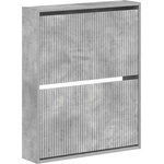 vidaXL Стенно шкафче за обувки ARNHEM 71 x 17 x 86 см Бетонно сиво (896638)