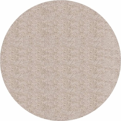 Шаги килим с дълъг косъм, модерен, бежов, O 100 cm