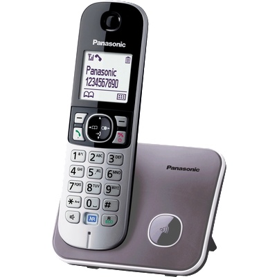 Panasonic Безжичен DECT телефон Panasonic KX-TG6811FXB - Черен (B1015110_1)