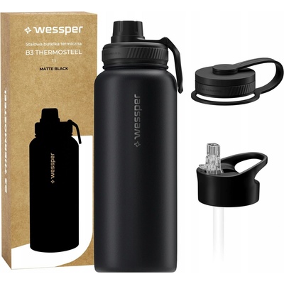 Wessper B3 THERMOSTEEL 1000 ml matte black