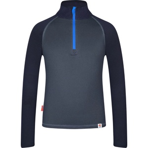 TROLLKIDS Детски поларен пуловер Trollkids Kid's Rauland Half Zip Fleece jumper - Electric Blue / Navy - размер 104 (EU) (704-3540-0313)