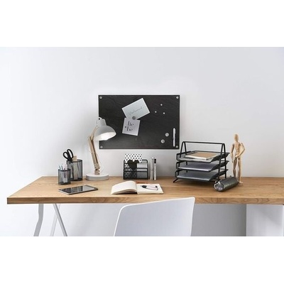 Zeller 11689 Nástěnka na poznámky břidlice, sklo, antracit 40Š x 60V cm