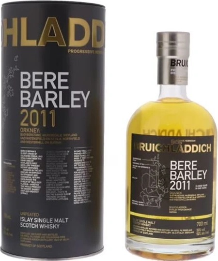 Bruichladdich Bere Barley 2011 50% 0,7 l (tuba) od 1 899 Kč