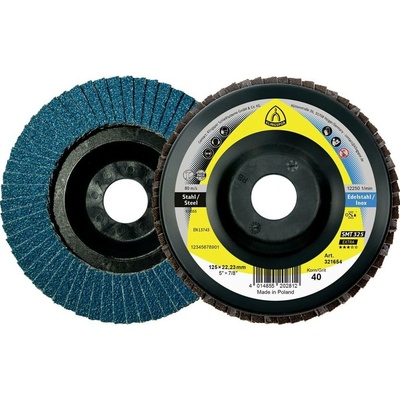 Klingspor 321654 SMT 325 brusný talíř, 125 x 22,23 mm zrnitost 40, rovný Průměr 125 mm 10 ks