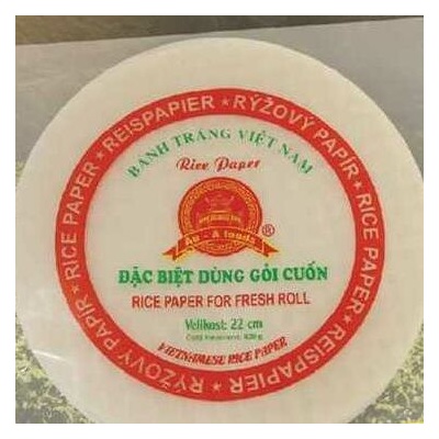 AU-A FOODS rýžový papír na letní závitky 22cm 400 g